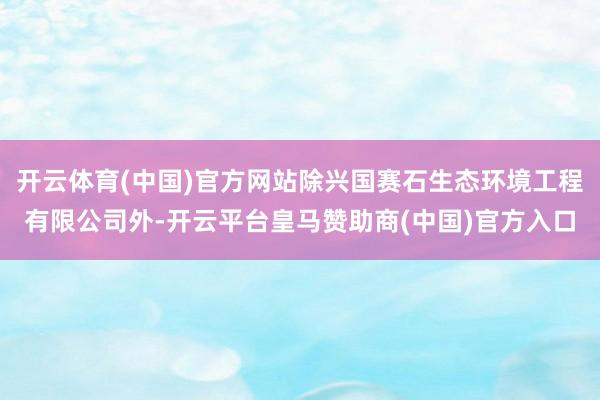 开云体育(中国)官方网站除兴国赛石生态环境工程有限公司外-开云平台皇马赞助商(中国)官方入口